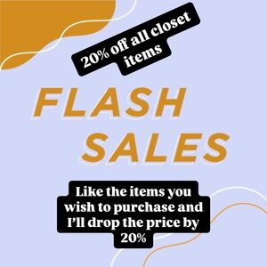 20% off all items in my closet